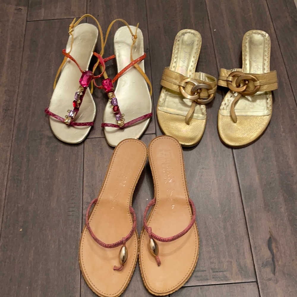Bundle of 3 sandals